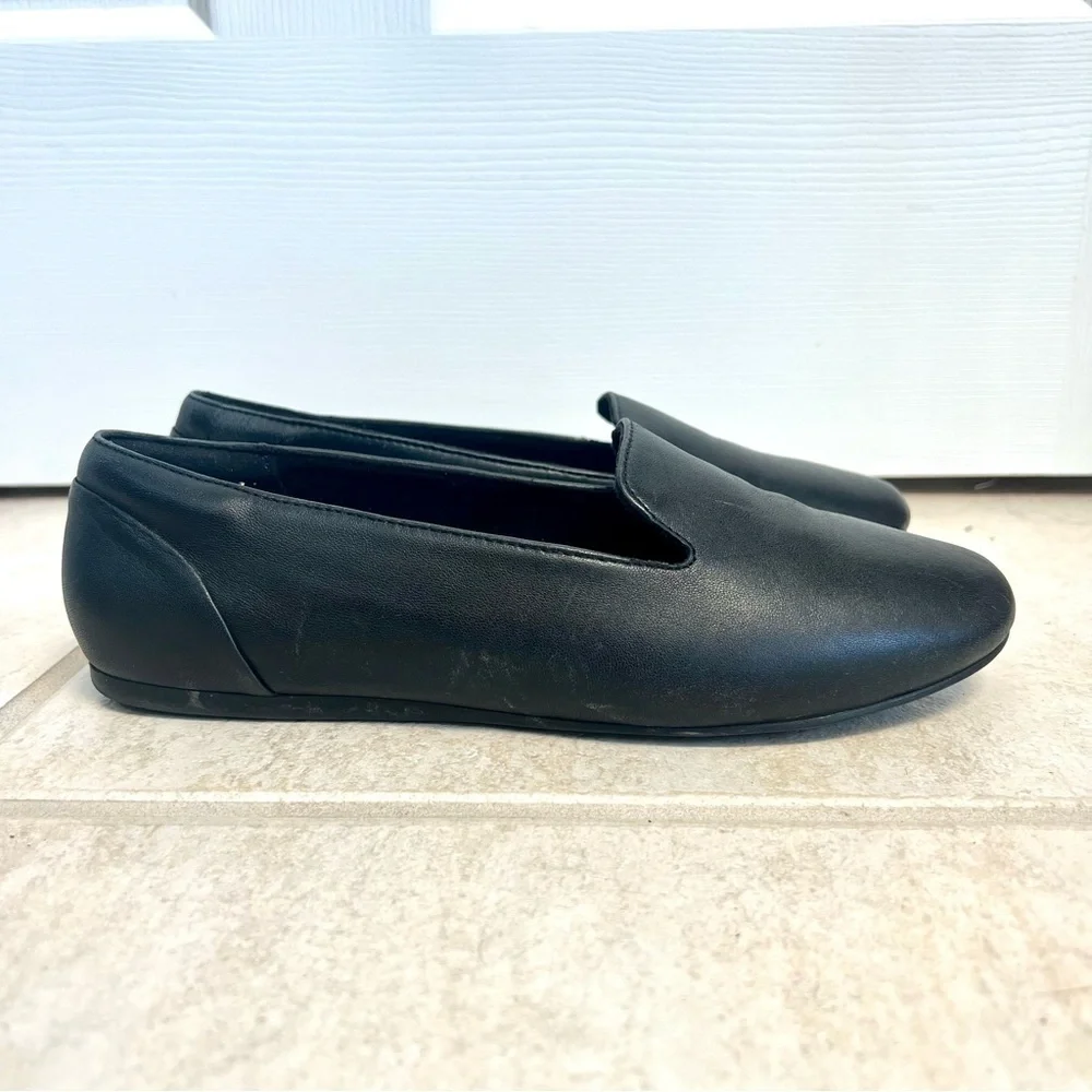 Softwalk Shelby Slip-On black leather comfy minimalist preppy classic womens 8.5